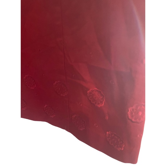 ❗️SOLD❗️Ann Taylor Red Strapless Mini-Midi Dress - Picture 2 of 4